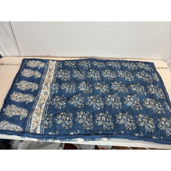 Pottery Barn Other - Pottery Barn Regan Handcrafted Reversible King Blue Sham (1) NWOT
